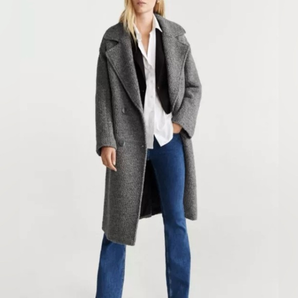 Mango Oversized Grey Coat - Picture 1 of 4
